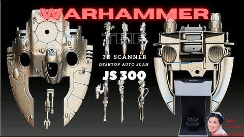 Miniature Warhammer 40K parts scan with Desktop auto 3d scanner JS300
