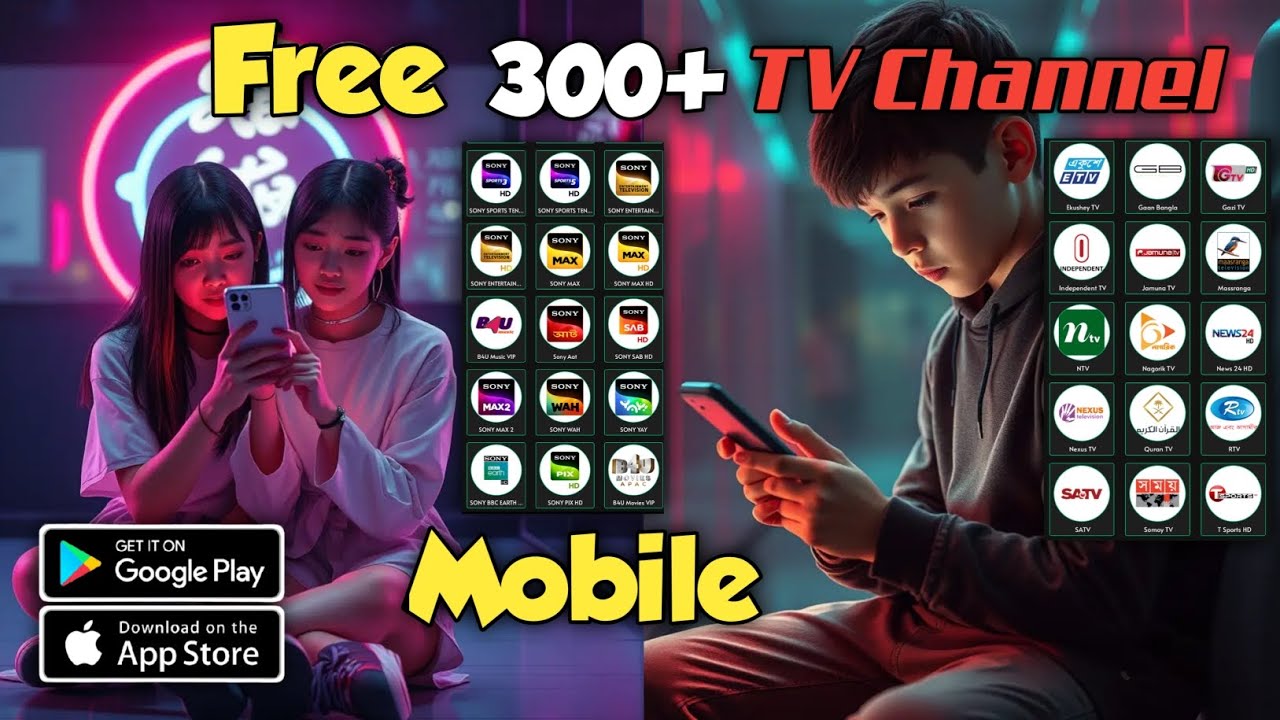 Watch 300 + TV Channels on Mobile completely free. How to Watch Live TV ...