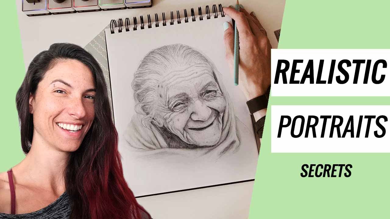 Six secrets on how to draw realistic face step by step - YouTube