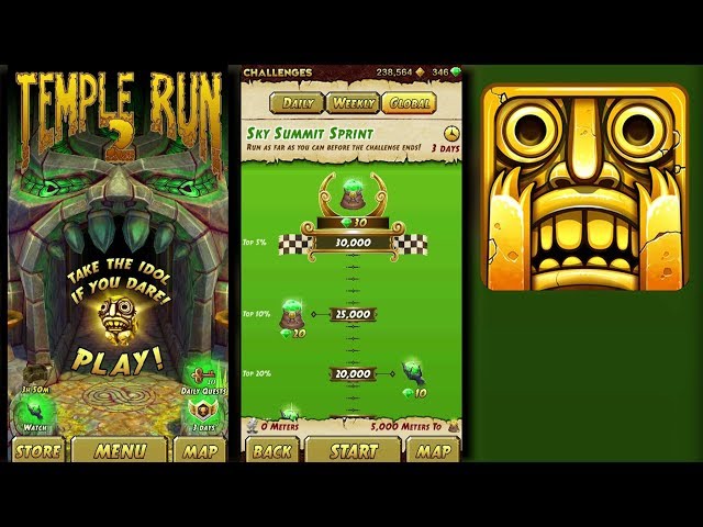 TEMPLE RUN 2 SPRINTS PASSING WIND