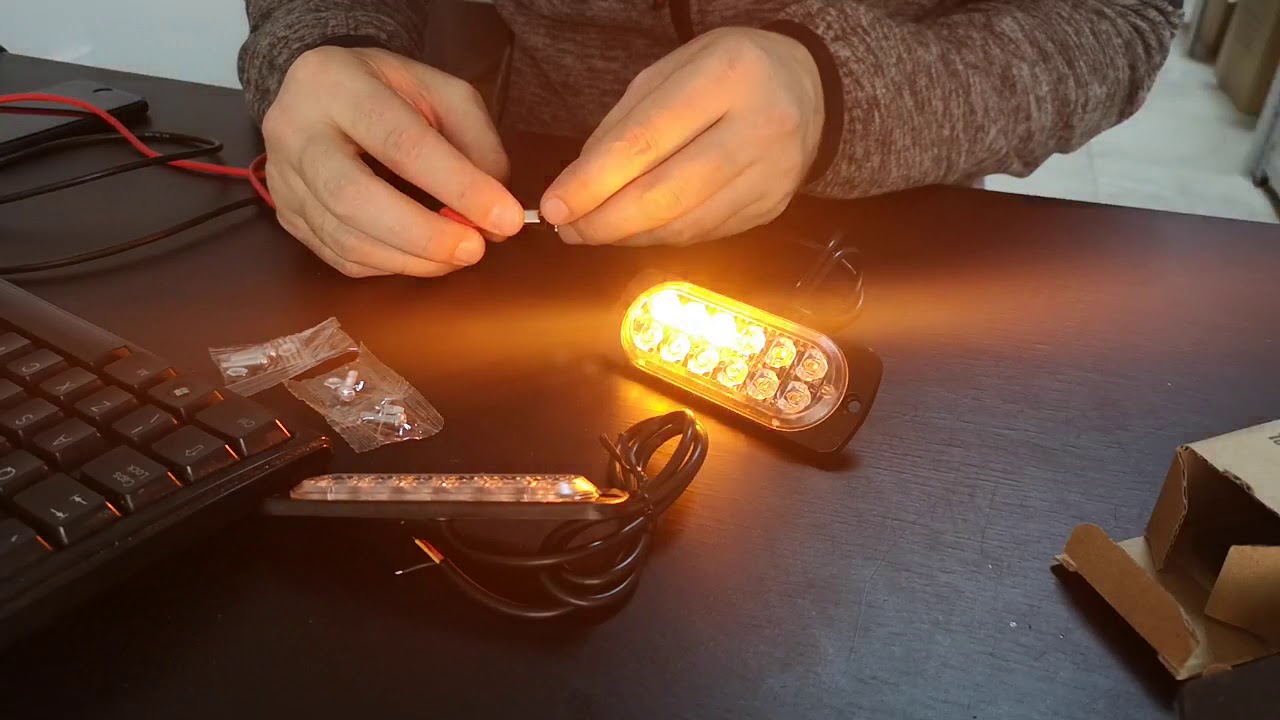 Stroboscoape 6 LED sau 12 LED, jocuri lumini multiple