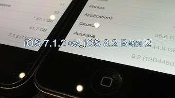 iOS 7.1.2 vs iOS 8.2 Beta 2