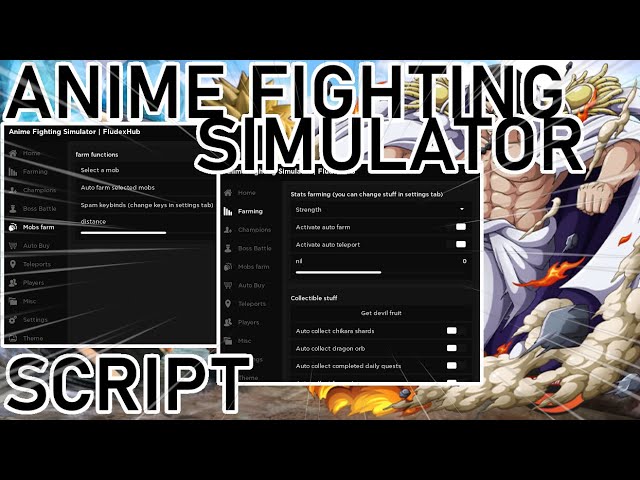 Anime Fighting Simulator [AutoFarm Mob, Farm Chikara Shards] Scripts