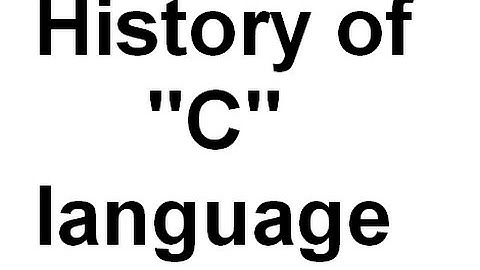 History of c language |Hindi/Urdu|