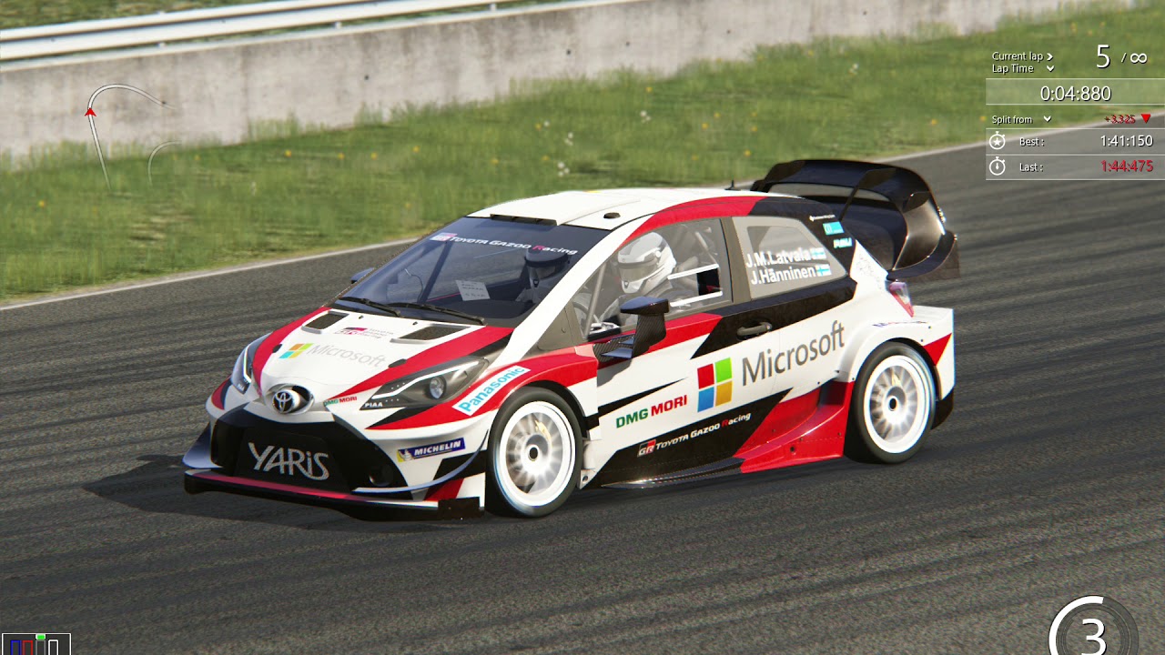 Assetto Corsa 17 Toyota Yaris Wrc 岡山国際 Youtube
