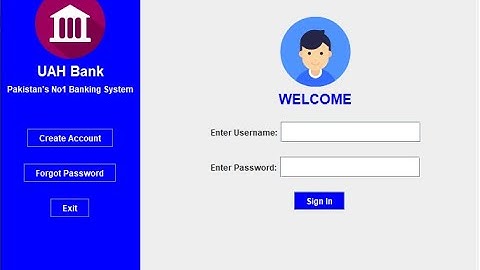 Bank Management System Project in Java Swing without database