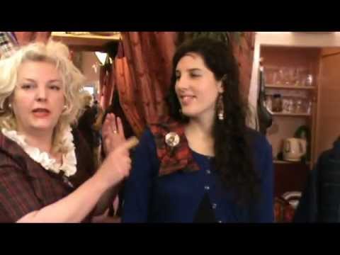 How to tie a Tartan Sash - 'Victorian Style' by Janet Washington of Claire Charles Designs.
