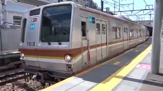 東京メトロ7000系7113F白楽駅発車