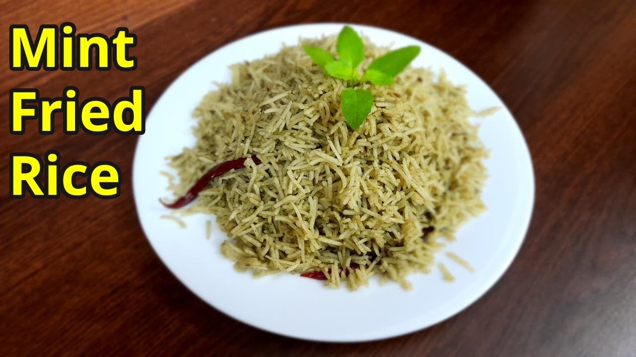 Mint Fried Rice //Pudina Rice recipe//Vegetable Fried Rice Recipe - YouTube