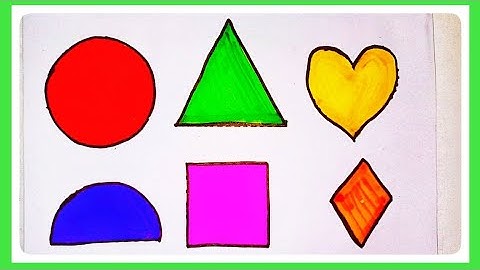 Learn to draw 2d Shapes, Colors for kids | Toddler Learning videos, shapes song, educational video