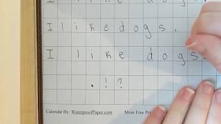 Writing with Graph Paper