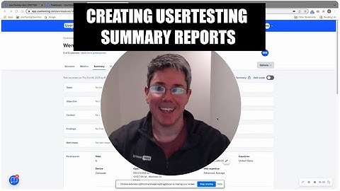 Usability Reporting Made Easy with a UserTesting Research Summary