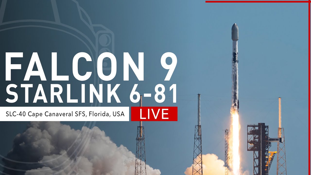 SpaceX Launches Starlink 6-81 Mission from Cape Canaveral, Florida