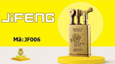 Bật lửa xăng đá đồng đúc nguyên khối đẹp lạ cao cấp chất lượng Jifeng JF006 - Ambe.vn