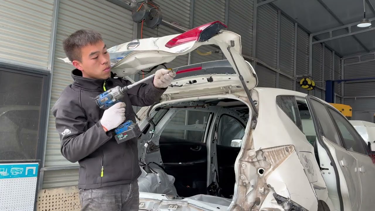 Mind-blowing! Full rebuild of a totaled car, restored to brand new