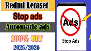 Redmi screen ads off setting|how to stop ads in redmi latest version