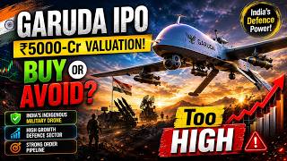 Garuda Aerospace IPO Valuation Explained | Drone Stocks India | Garuda vs ideaForge Analysis