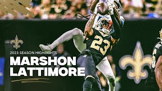 Marshon Lattimore 2023 NFL Season Highlights | New Orleans Saints