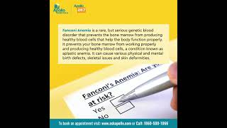 What are the signs and symptoms of Fanconi Anemia? | Apollo Hospitals