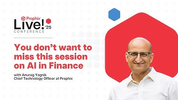 Uncover the future of AI in finance with this session at Prophix Live! 