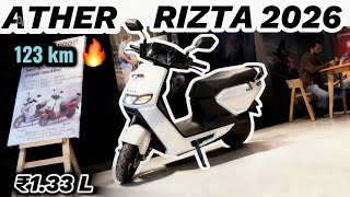 New Ather Rizta S (base model) white review 😍🔥2026 / #ather_electric_scooter #atherrizta #2026