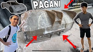 Đã hoàn thiện xong phần thô của đuôi xe Pagani huayra