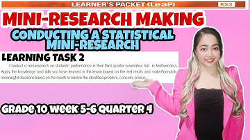 COMPLETE GUIDE IN MINI-RESEARCH MAKING Grade 10 Week 5-6