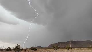 Monsoon Storm double rainbow Rockhound Park Florida Mountains Deming NM July 2026