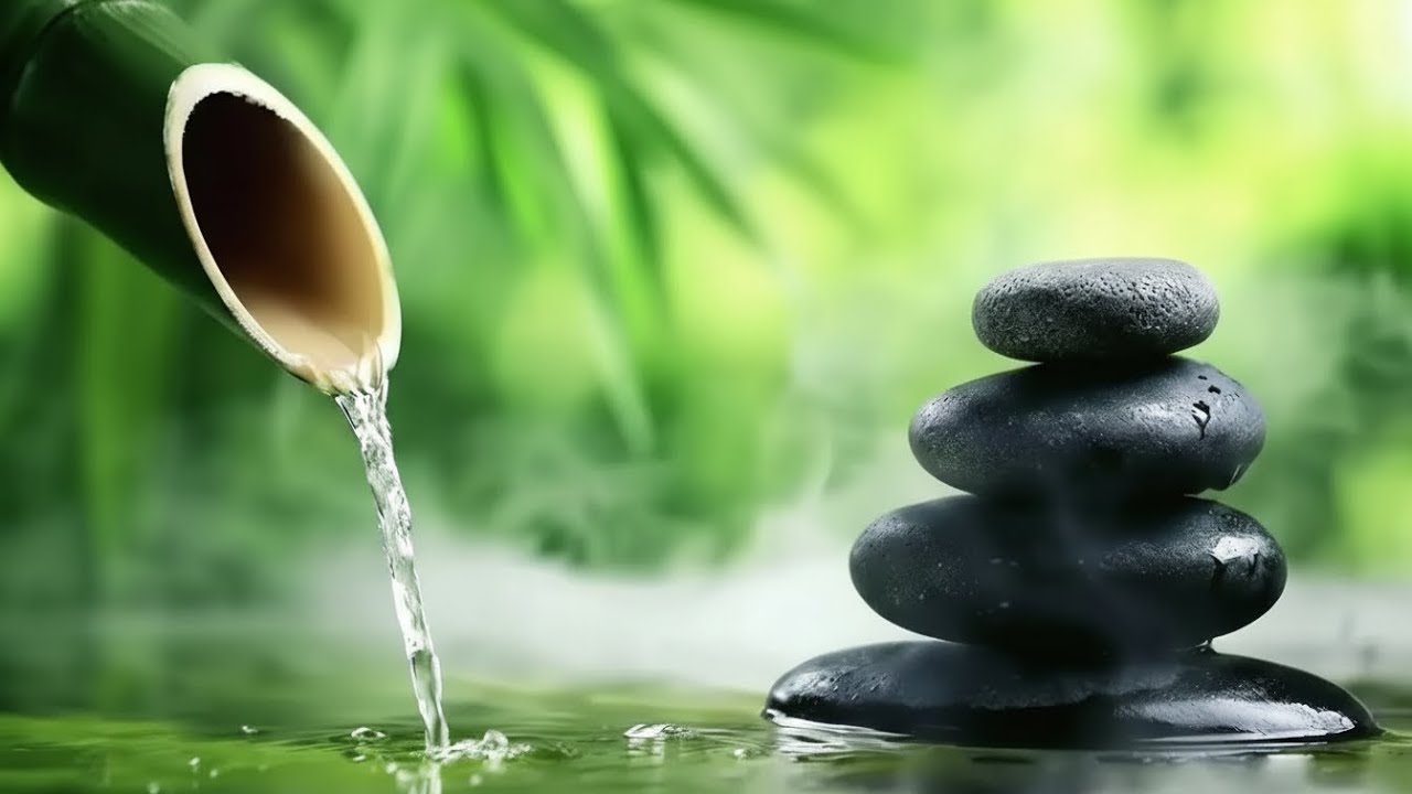Soothing Piano & Flowing Water Sounds 🌿 Calm Music for Sleep, Meditation, Spa & Yoga