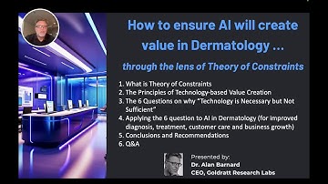 Will AI be necessary AND sufficient to create value from a Constraint  Theory view Dr Alan Barnard
