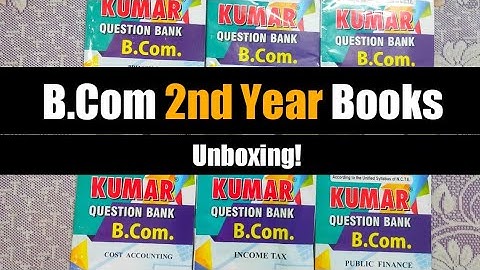 Bcom 2nd Year Question Bank Books Unboxing | Bcom 3rd and 4th semester Books