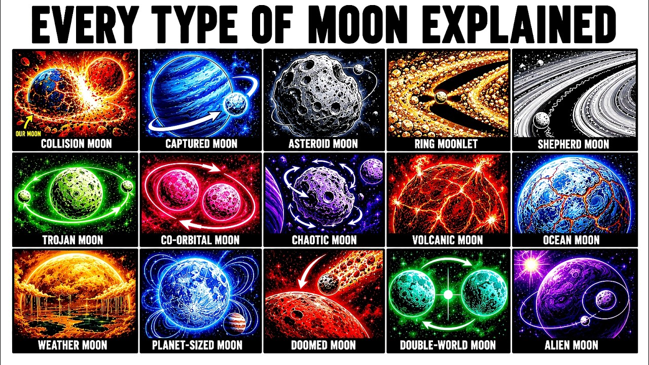 Types of Moons in the Universe
