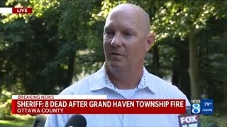 Deputies: Some of 8 people found dead after fire had been shot