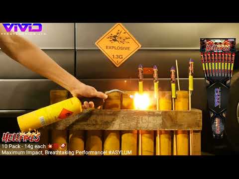 HellFires Rockets from Vivid Pyrotechnics @fireworkcrazy​