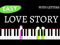 INDILA - Love Story | Easy Piano tutorial