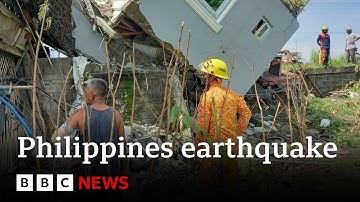 At least 69 killed in 6.9-magnitude earthquake in Philippines | BBC News