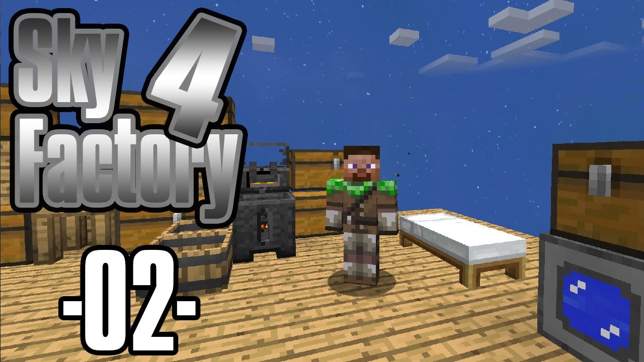 Minecraft - Sky Factory 4 #02 - Cobble generator og lille smeltery (HD ...