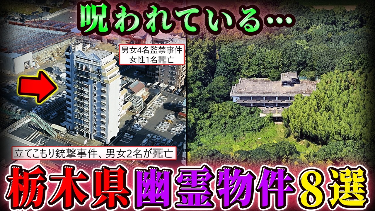 【幽霊物件】栃木県の曰く付き物件・心霊廃墟８選！【空からゆっくり解説】