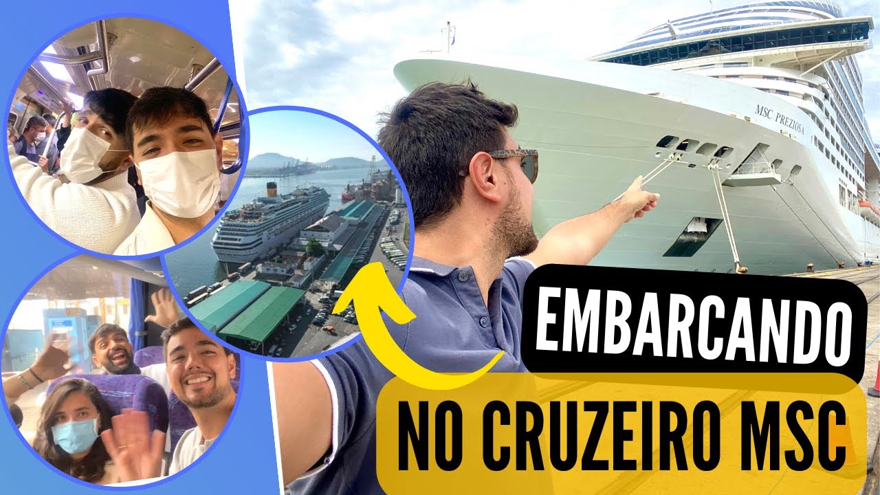 COMO EMBARCAR NO CRUZEIRO EM SANTOS | Trajeto COMPLETO saindo de São ...