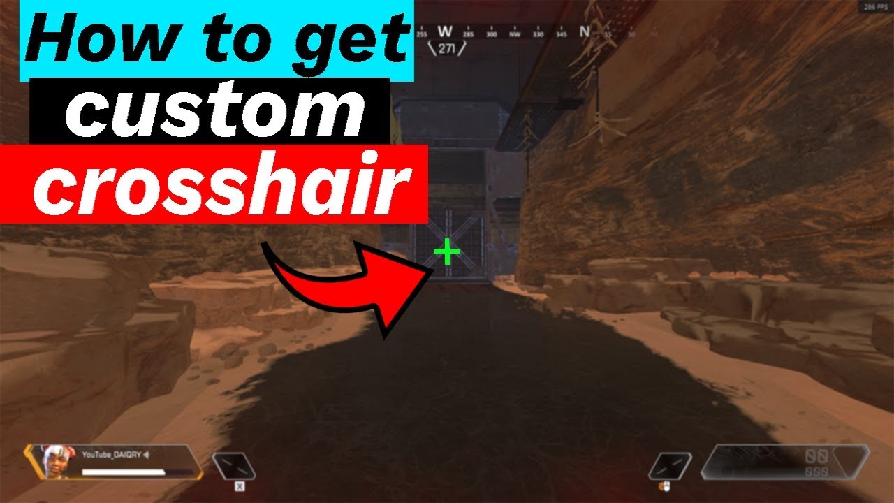 How To Get A Custom Crosshair In Apex Legends Tips Tricks Youtube