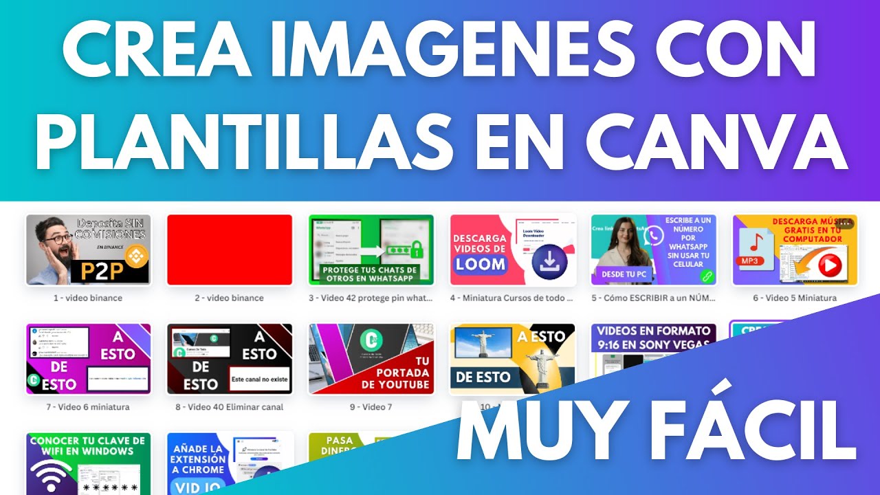 Como CREAR IMAGENES con PLANTILLAS en CANVA | 2024 - YouTube