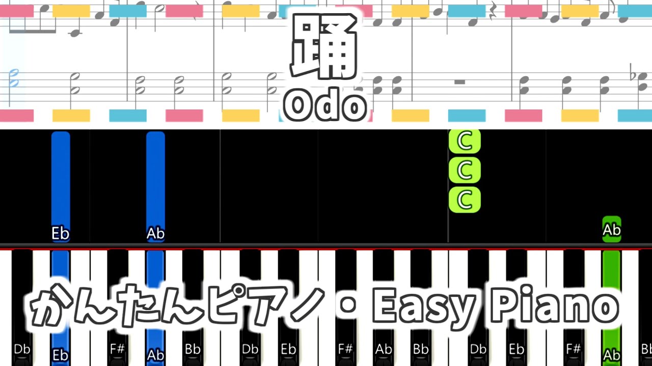 簡単ピアノ楽譜 ウミユリ海底譚 ウミユリかいていたん 練習用 Umiyuri Kaiteitan Easy Piano Tutorial Youtube