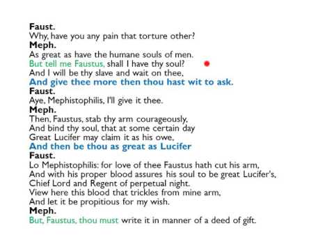 Dr Faustus revision 4. Act II Scene 1