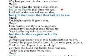 Dr Faustus revision 4. Act II Scene 1