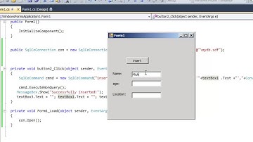 C# insert to Sql Server DataBase_Ado.net