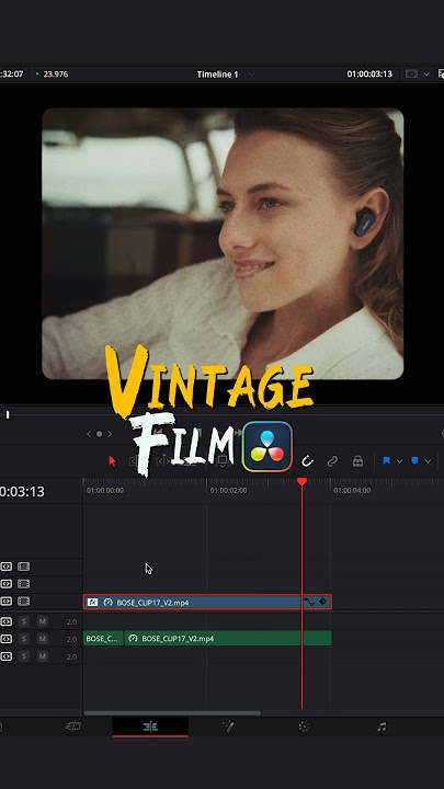 Vintage film look in DaVinci Resolve
