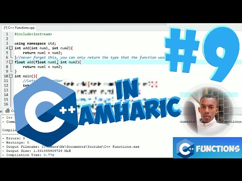 Function Overloading | Functions | C++ In Amharic #9
