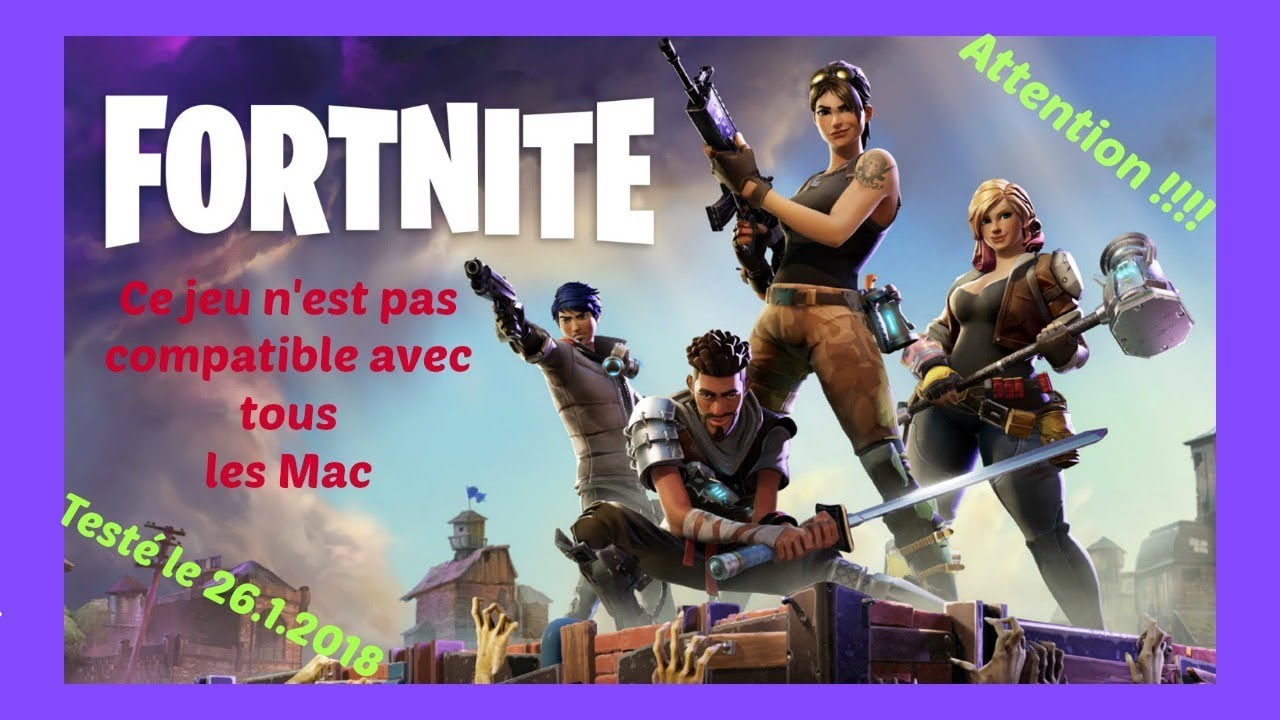 le jeu fortnite ne fonctionne pas sur mac fr - fortnite ne veut pas se lancer