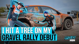 I HIT A TREE ON MY FIRST GRAVEL RALLY!