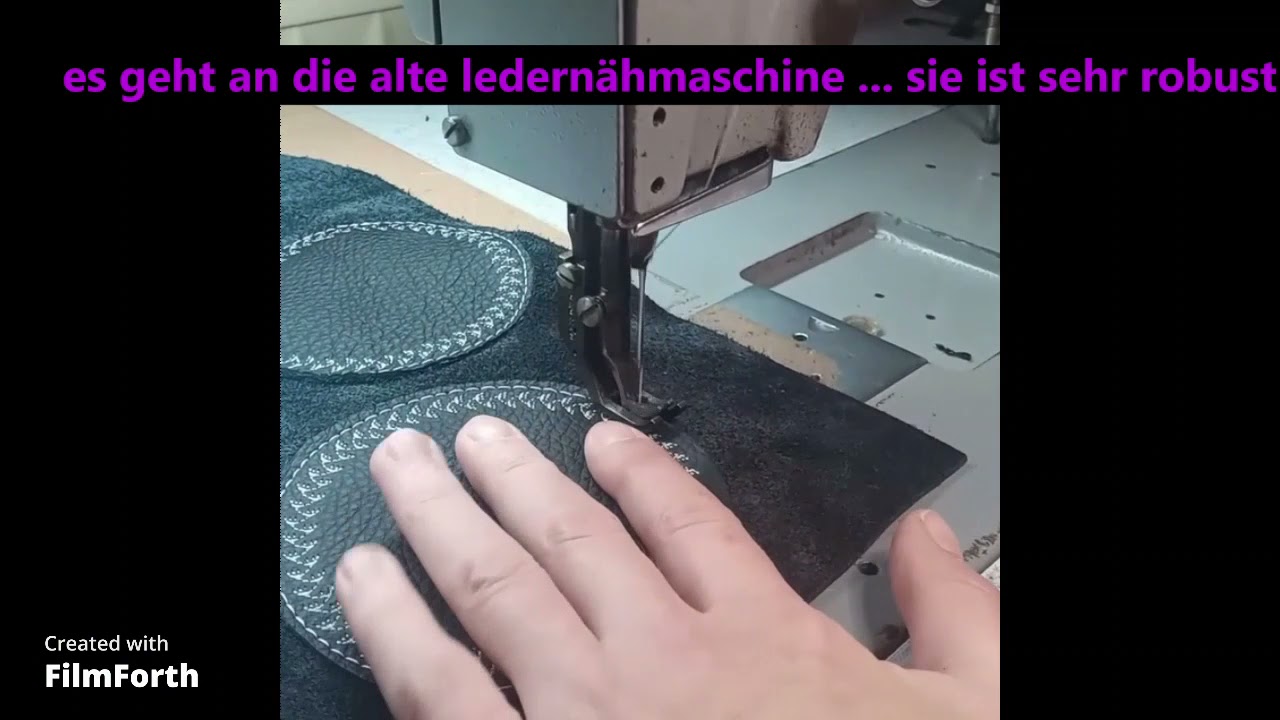 Upcycling Leder Untersetzer